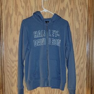 Harley-Davidson Women's Blue Hoodie Jacket